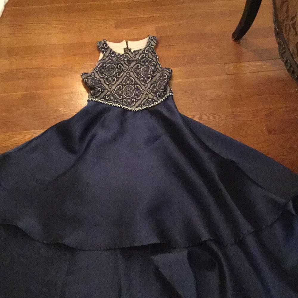 A cotillion gown